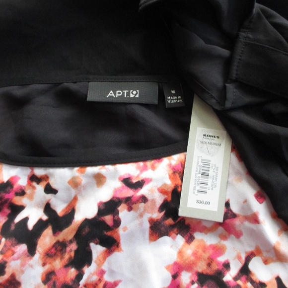 NWT - Apt. 9 pretty open-back blouse - sz M - - Picture 3 of 3